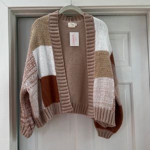 Brand New Color-block Cardigan